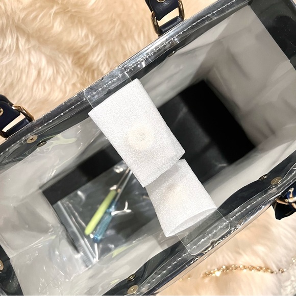 Dior Tote Shopping Tote with PVC Cover & Crossbody Chain Star Dior Star Charm - Picture 10 of 11